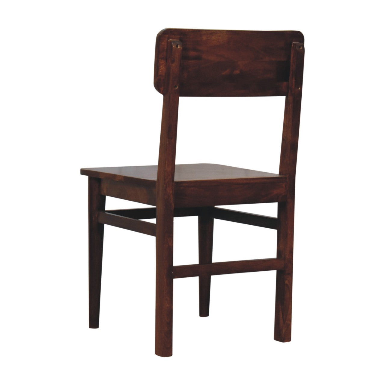 Solid Wood Dining Chair Chestnut Finish | Sustainable Mango