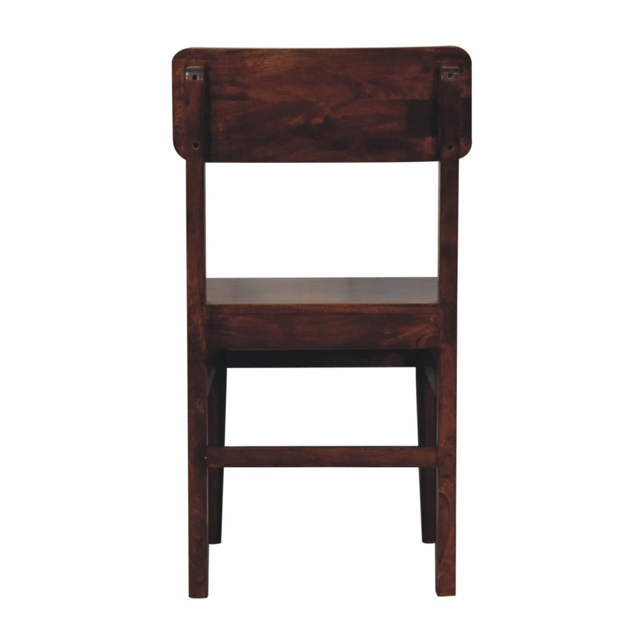 Solid Wood Dining Chair Chestnut Finish | Sustainable Mango