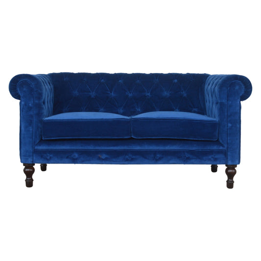 Chesterfield Sofa Royal Blue Velvet Made to Order