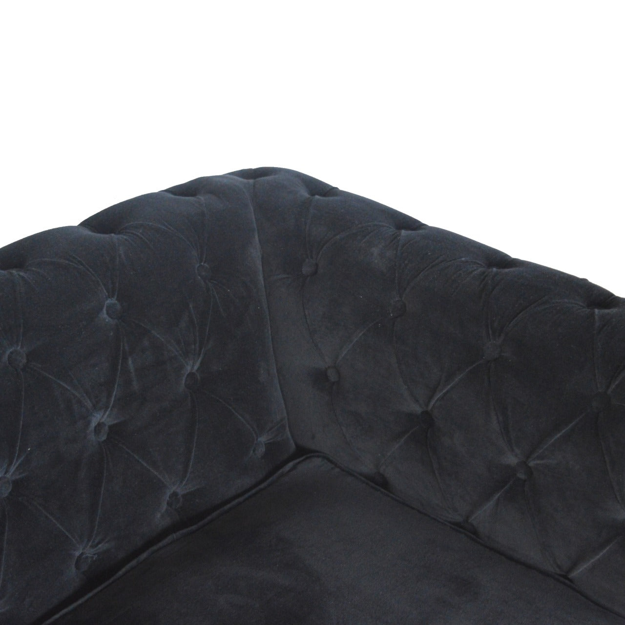 Chesterfield Black Velvet Sofa | Made to Order