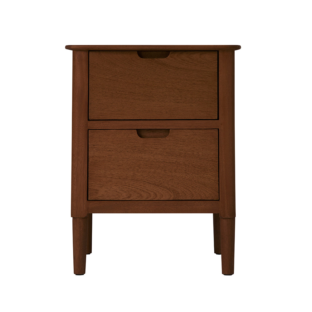 Norway Walnut Wooden Bedside Table | Solid Wood