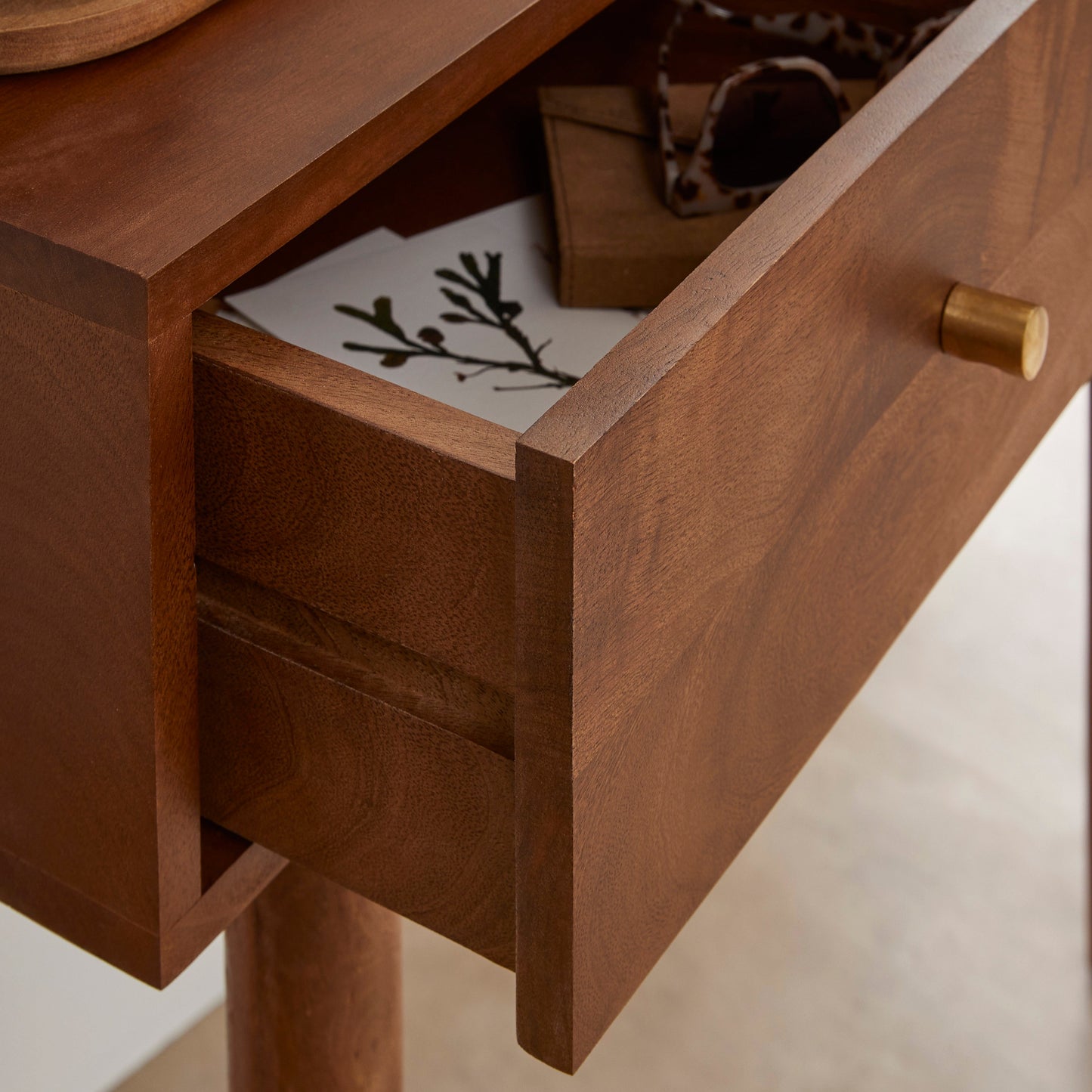 Oslo  Console Dressing Table Desk Scandinavian Walnut Solid Wood Shop Online UK