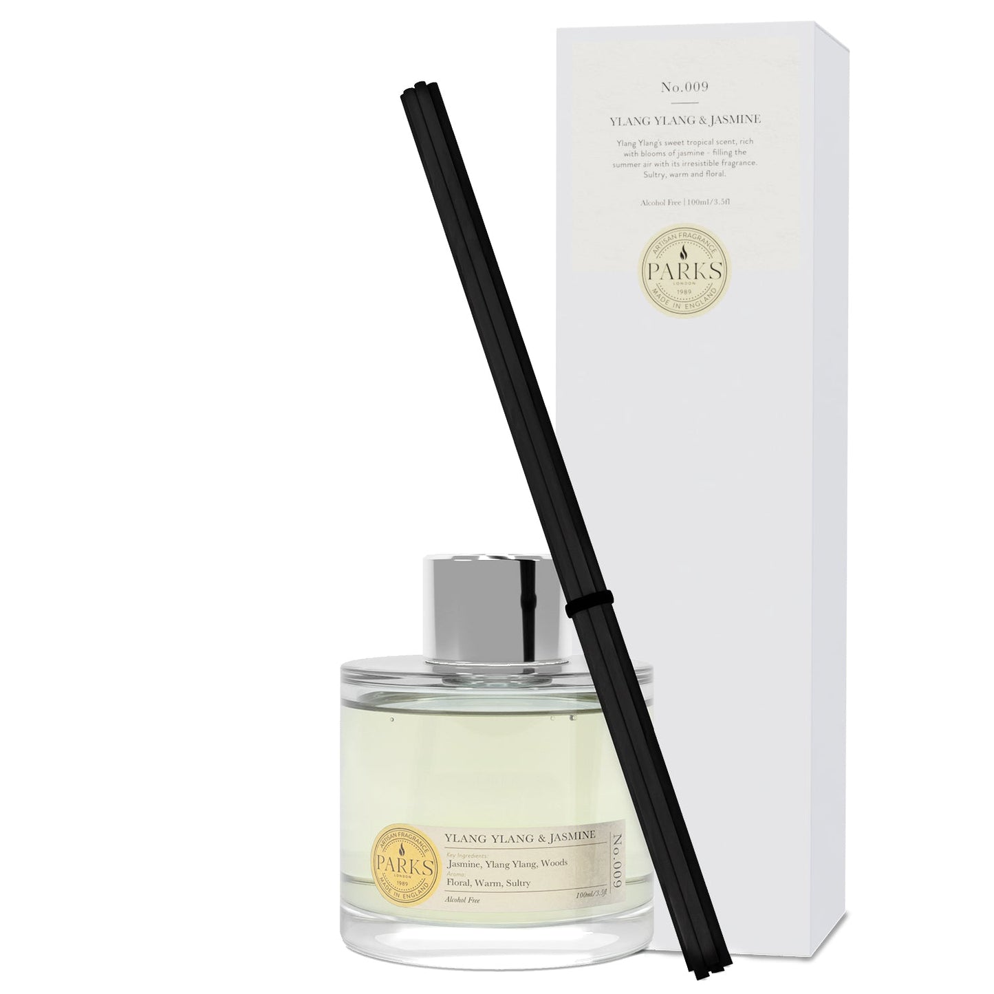 Parks Diffuser Ylang Ylang & Jasmine 100ml | Handcrafted | Shop Online UK