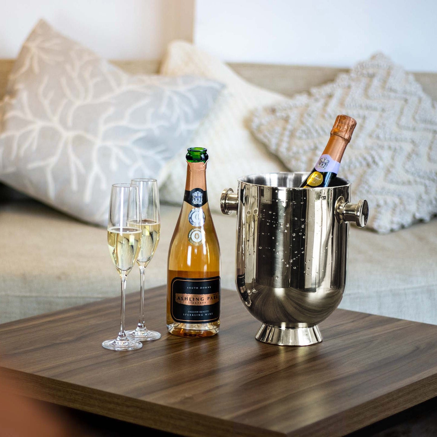 Trombone Champagne Bucket| Mirror Polished Stainless Steel