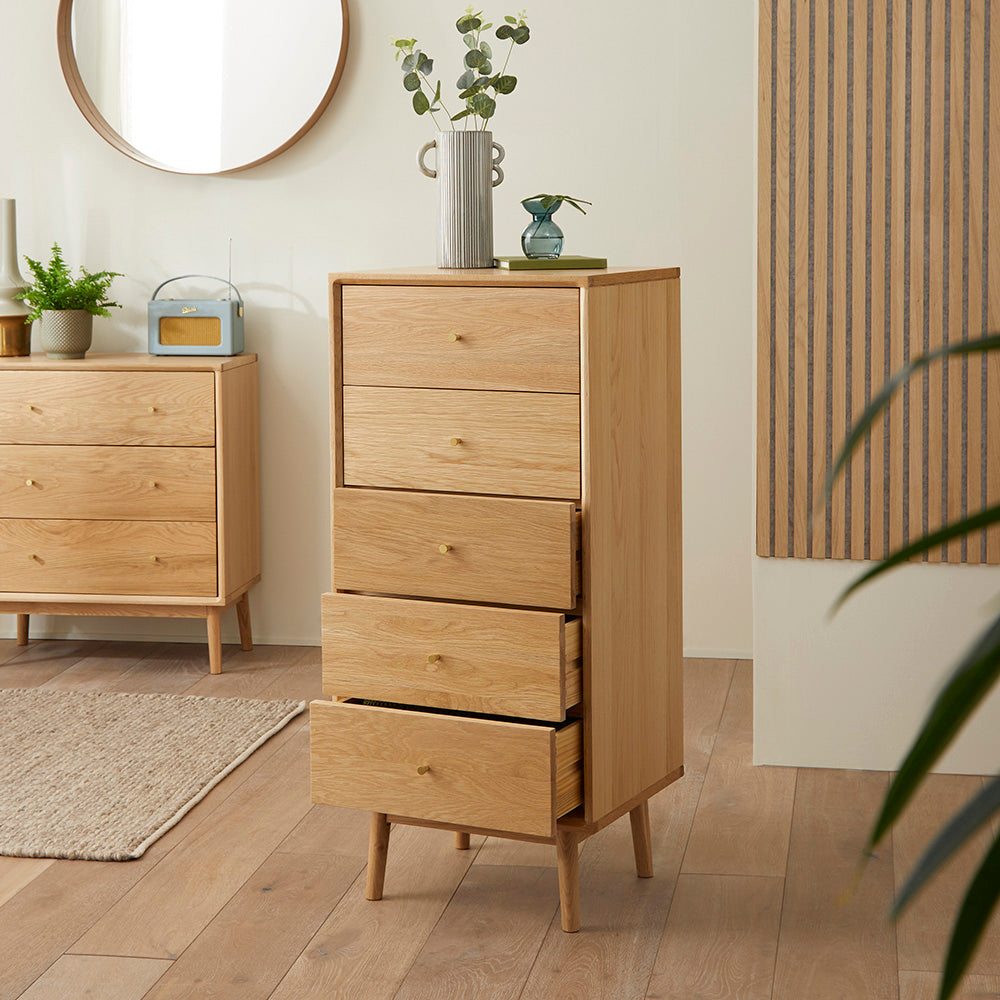 Extraordinary Emporium Eco friendly furniture, hand crafted furniture, solid wood, hard wood furniture Oak Tall boy dresser 