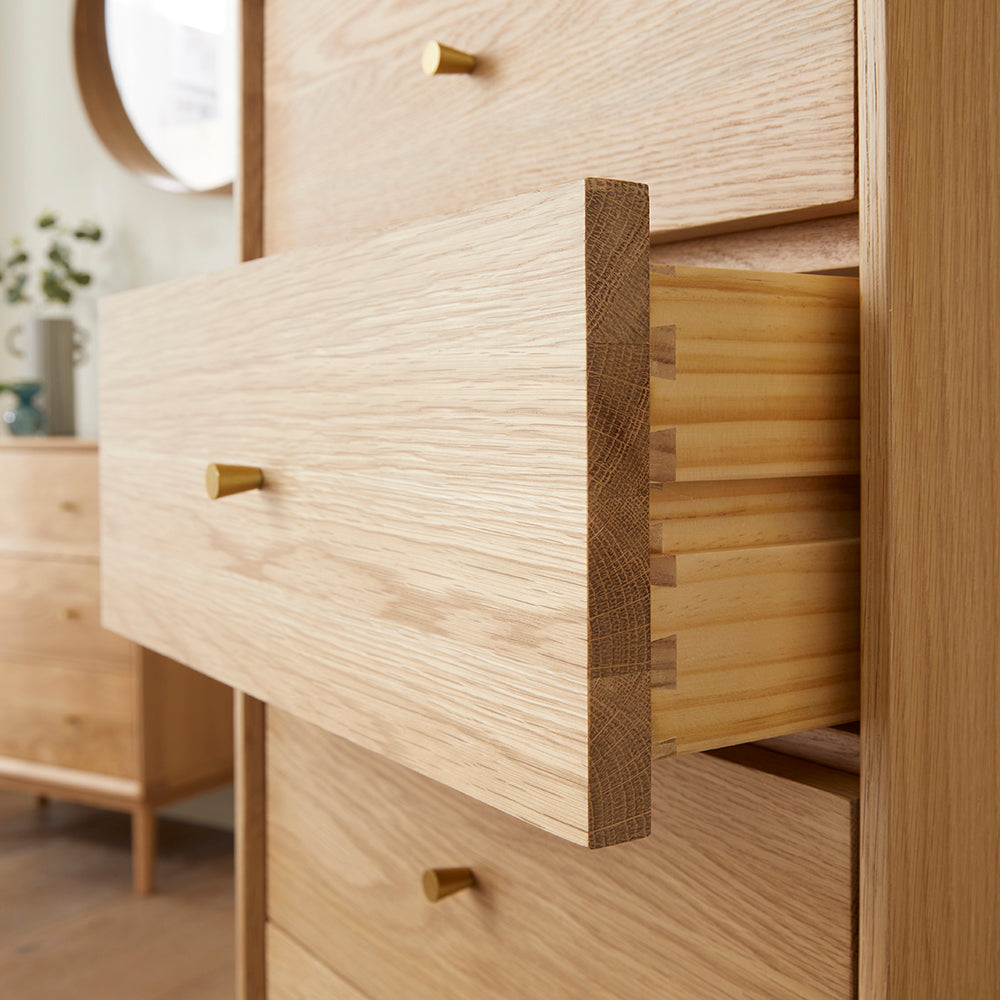 Extraordinary Emporium Eco friendly furniture, hand crafted furniture, solid wood, hard wood furniture Oak Tall boy dresser 