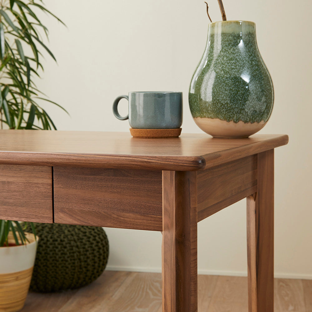 Wright Walnut Dressing Table Desk Solid Wood Hand Crafted Furniture