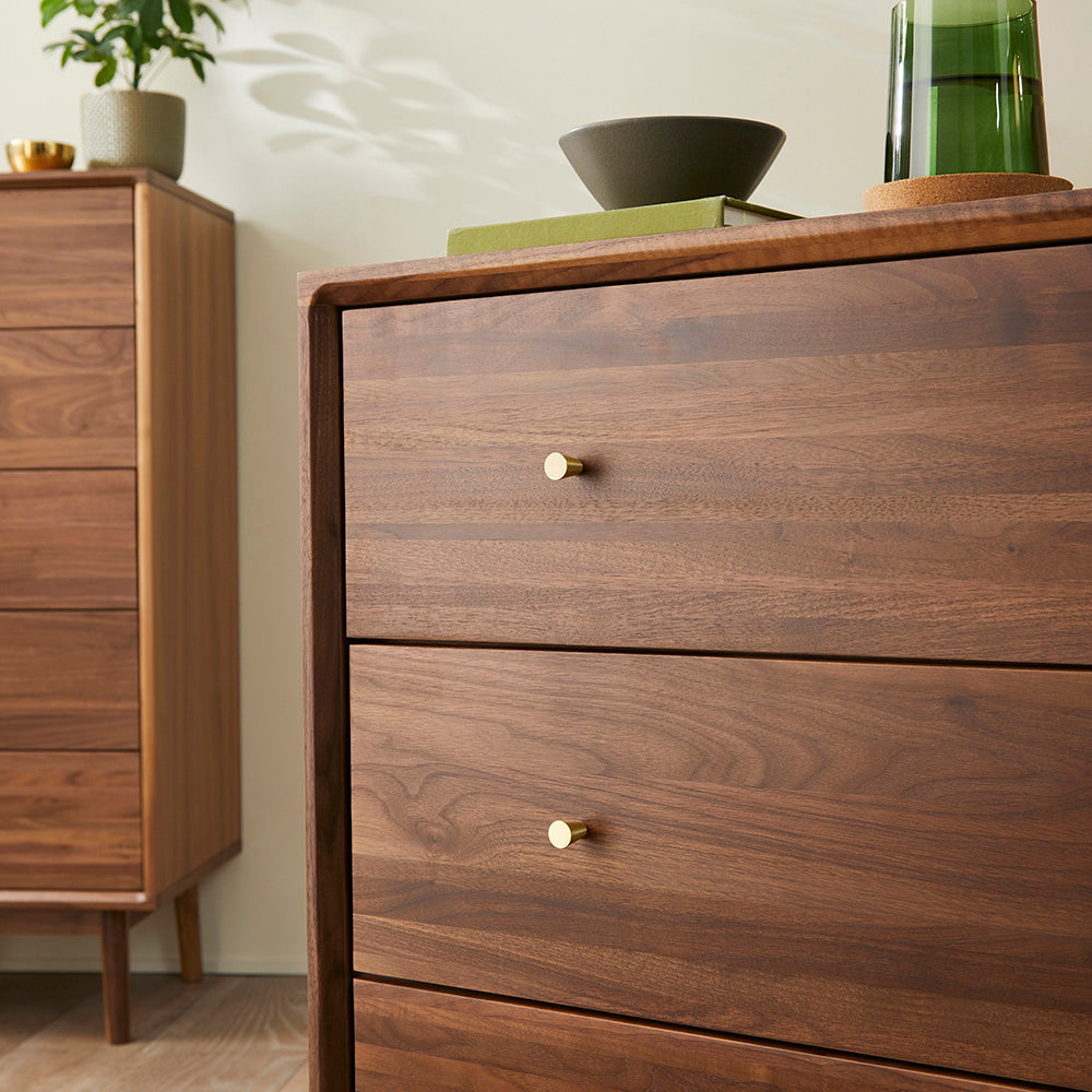 Wright Walnut Chest of 3 Drawers Hand Crafted Furniture