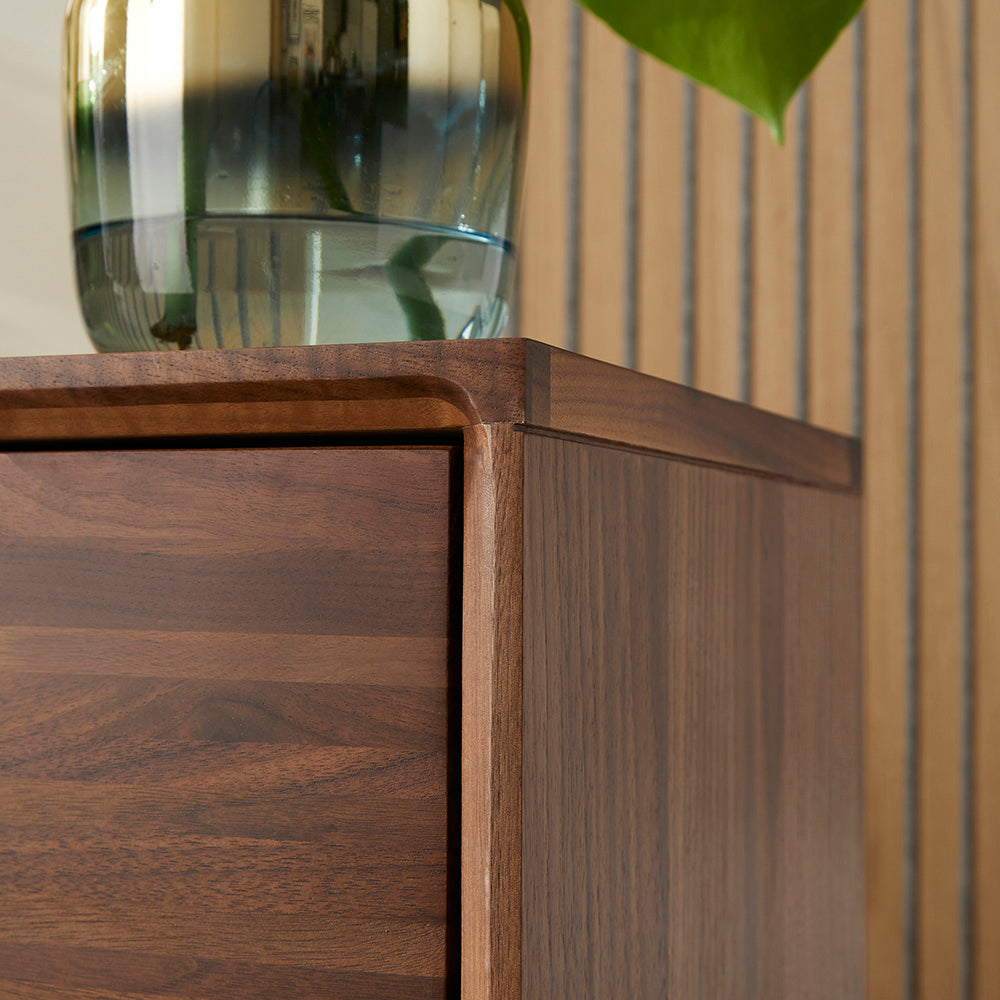 Wright Walnut Chest of 3 Drawers Hand Crafted Furniture