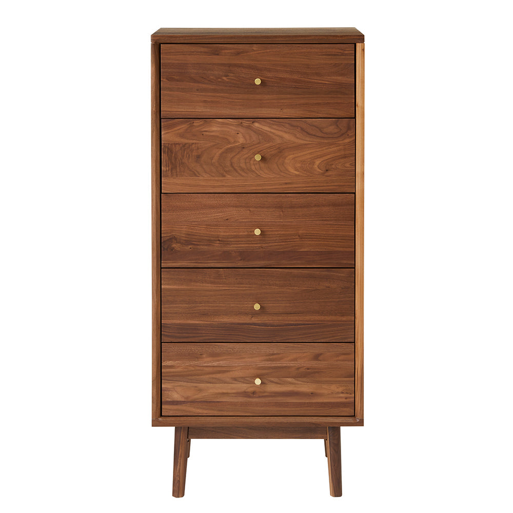 Wright Walnut Tallboy Chest of Drawers Hand Crafted Furniture