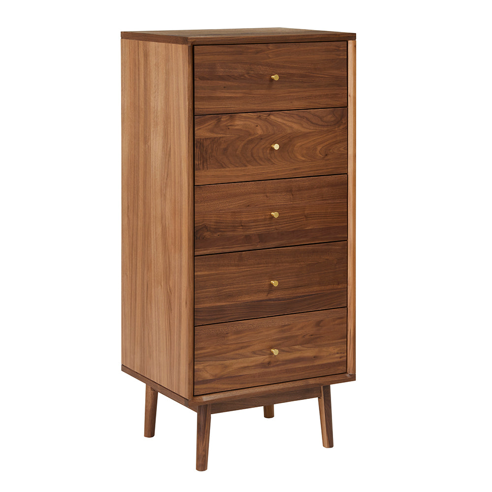 Wright Walnut Tallboy Chest of Drawers Hand Crafted Furniture