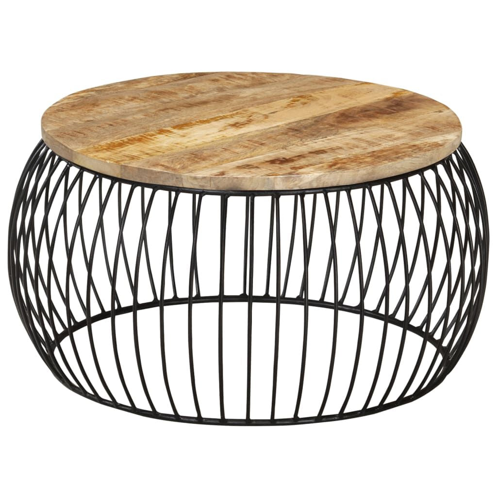 Coffee Table round Solid Reclaimed Wood 68X37 Cm