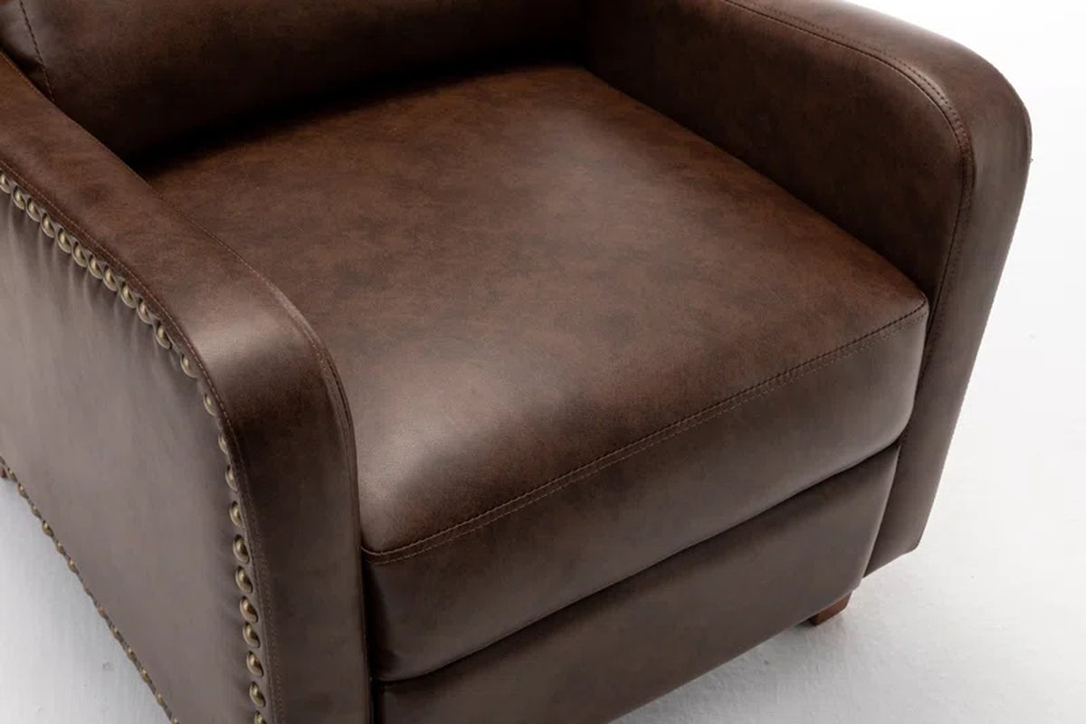 Ipina Leather Match Manual Recliner