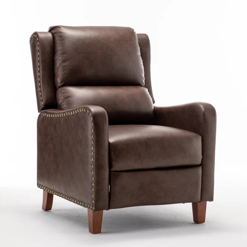 Ipina Leather Match Manual Recliner