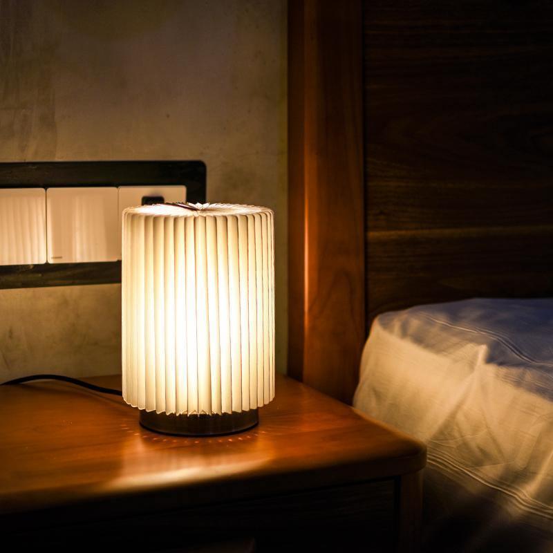 table lamp on a wooden nightstand | Extraordinary Emporium