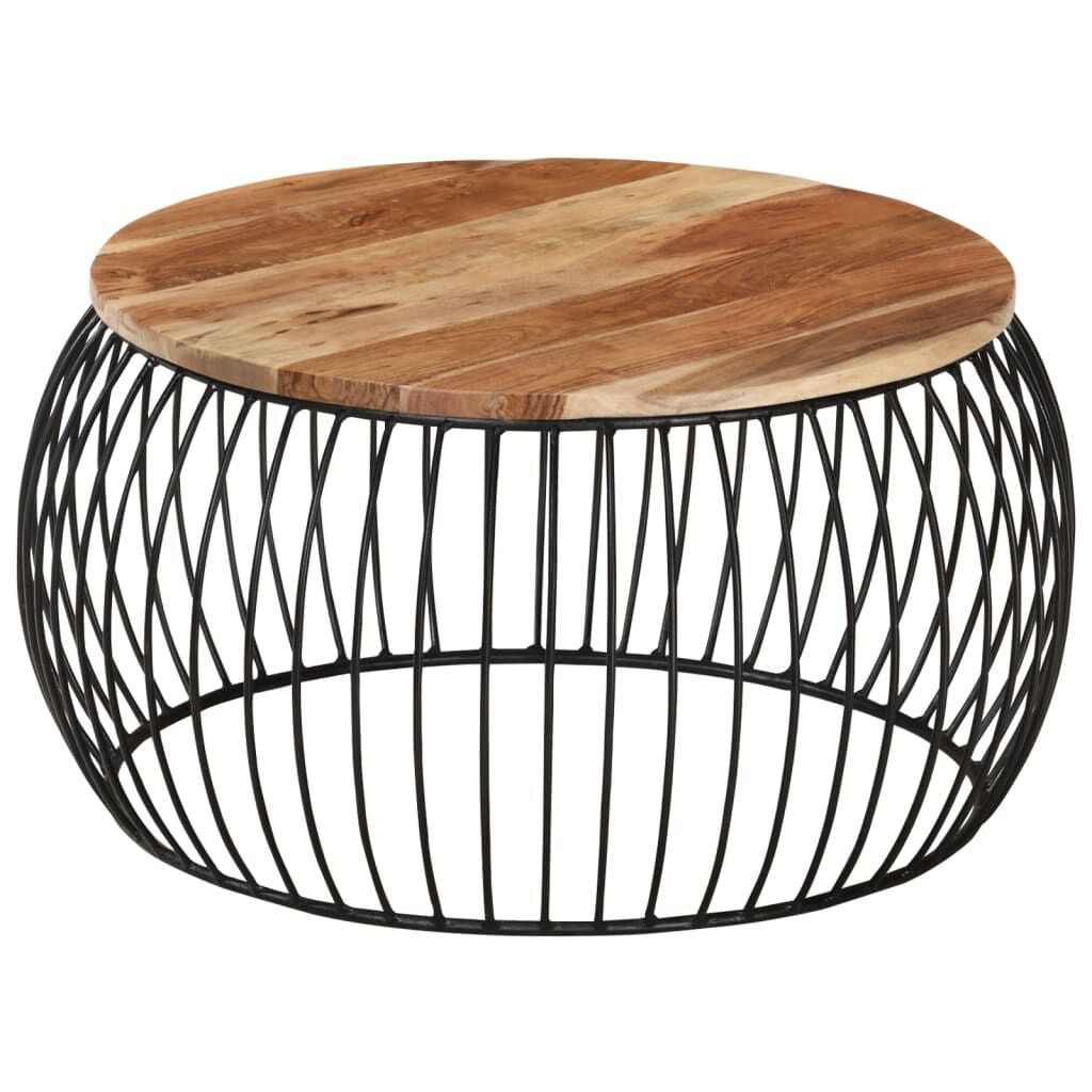 Coffee Table round Solid Reclaimed Wood 68X37 Cm