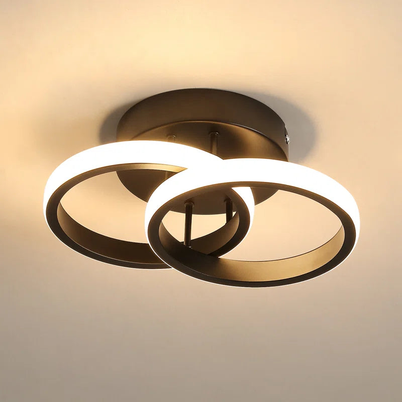 Ceiling Light Verbrande 2-Light 25Cm LED Integrated Semi Flush Mount