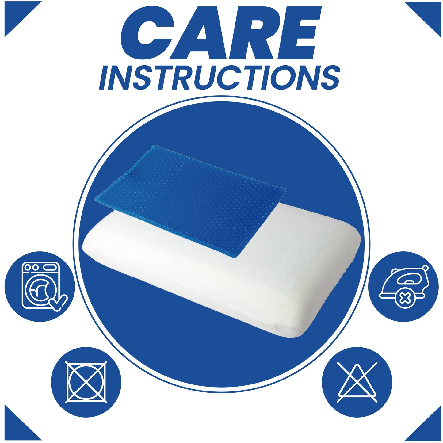 Luxury Pillow Cooling Gel Memory Foam Breathable