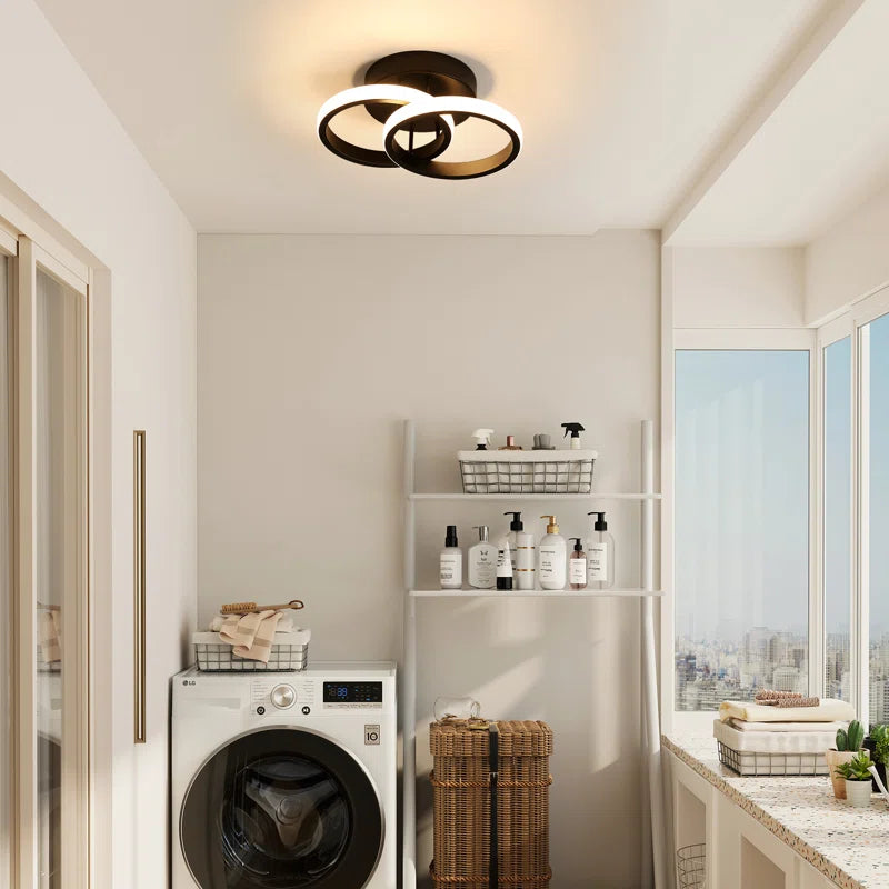 Ceiling Light Verbrande 2-Light 25Cm LED Integrated Semi Flush Mount