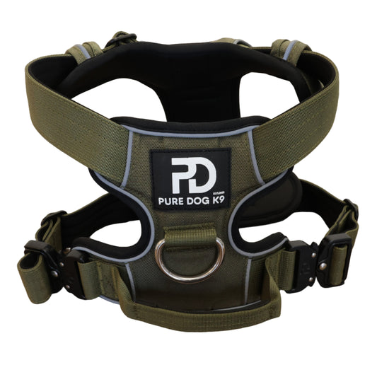 Dog Harness | K9 Comfort Khaki S M L XL  | Shop Online UK