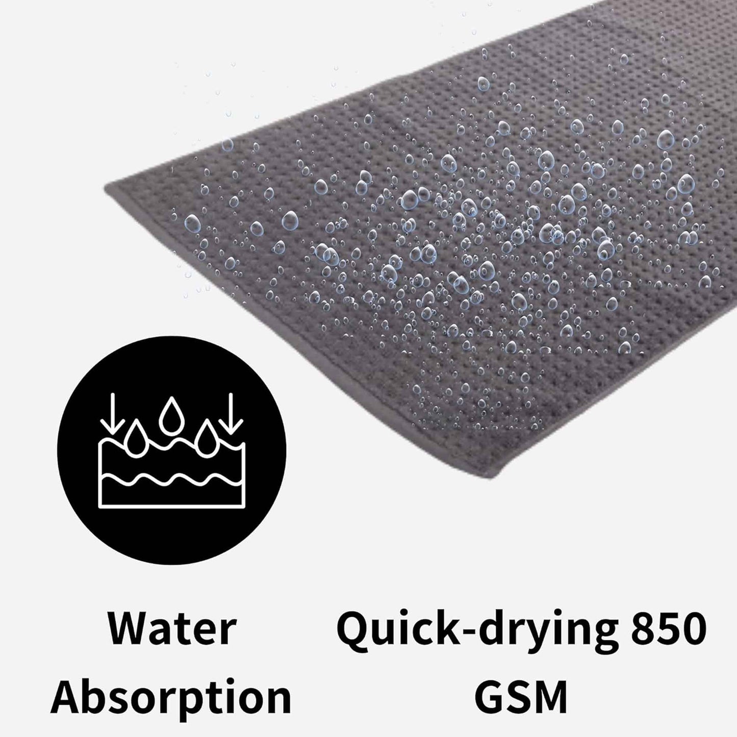 Bathmats Pack of 3 Luxe Ultra-Soft Deep Cotton Pile Eco-Friendly Absorbent Quick-Drying Premium Cotton Rug  by OLIVIA ROCCO