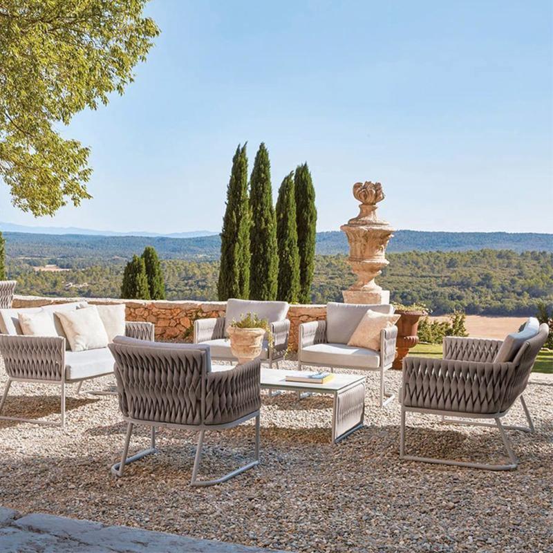Outdoor patio set with chairs and table in a scenic setting | Extraordinary Emporium 