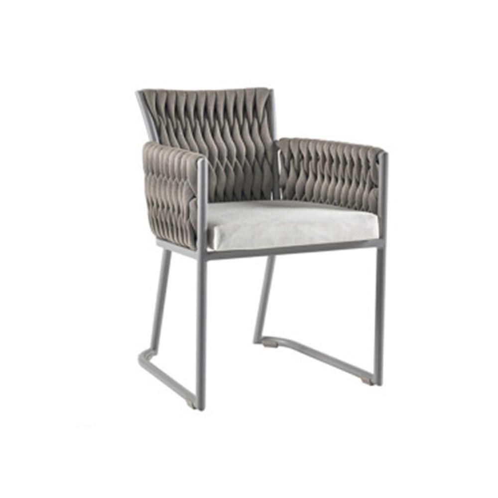 Modern chair with gray cushioned backrest and seat  | Extraordinary Emporium UK