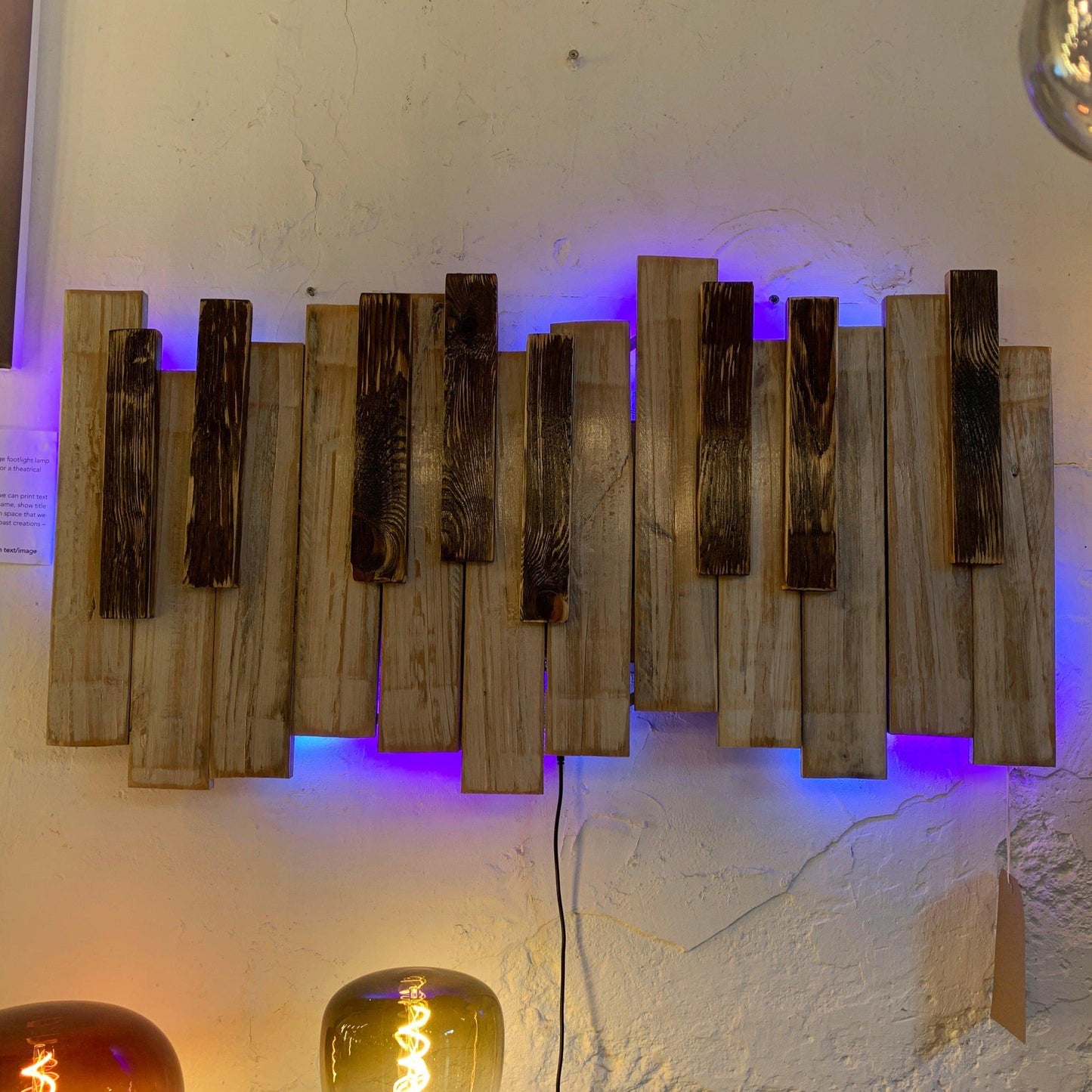 Piano Keyboard LED Wall Art One of a Kind