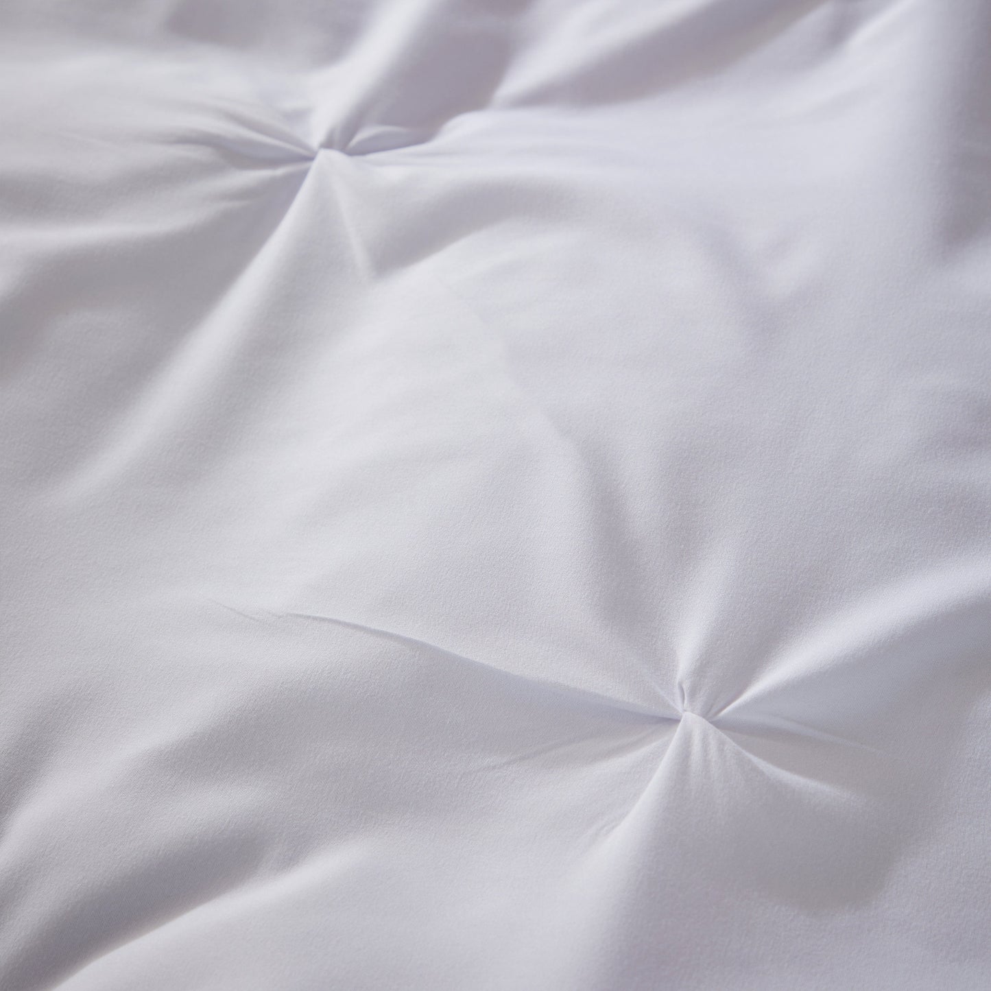 Pintuck White Microfibre Duvet Cover Set | Easy Care Bedding