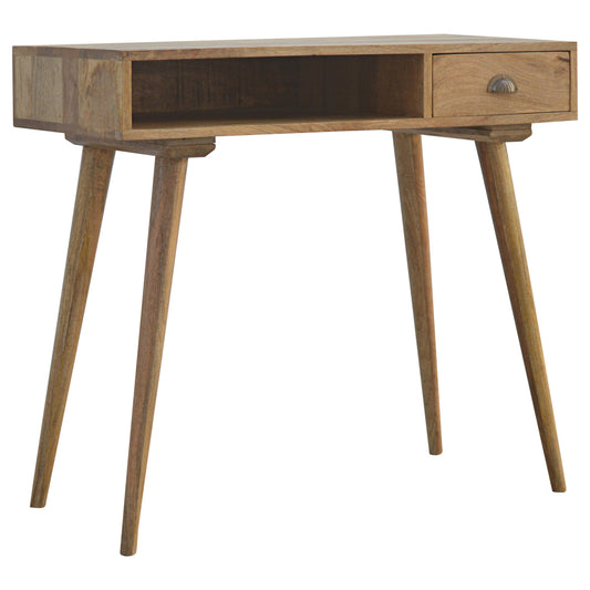 Timeless Open Slot Nordic Writing Desk Solid Wood