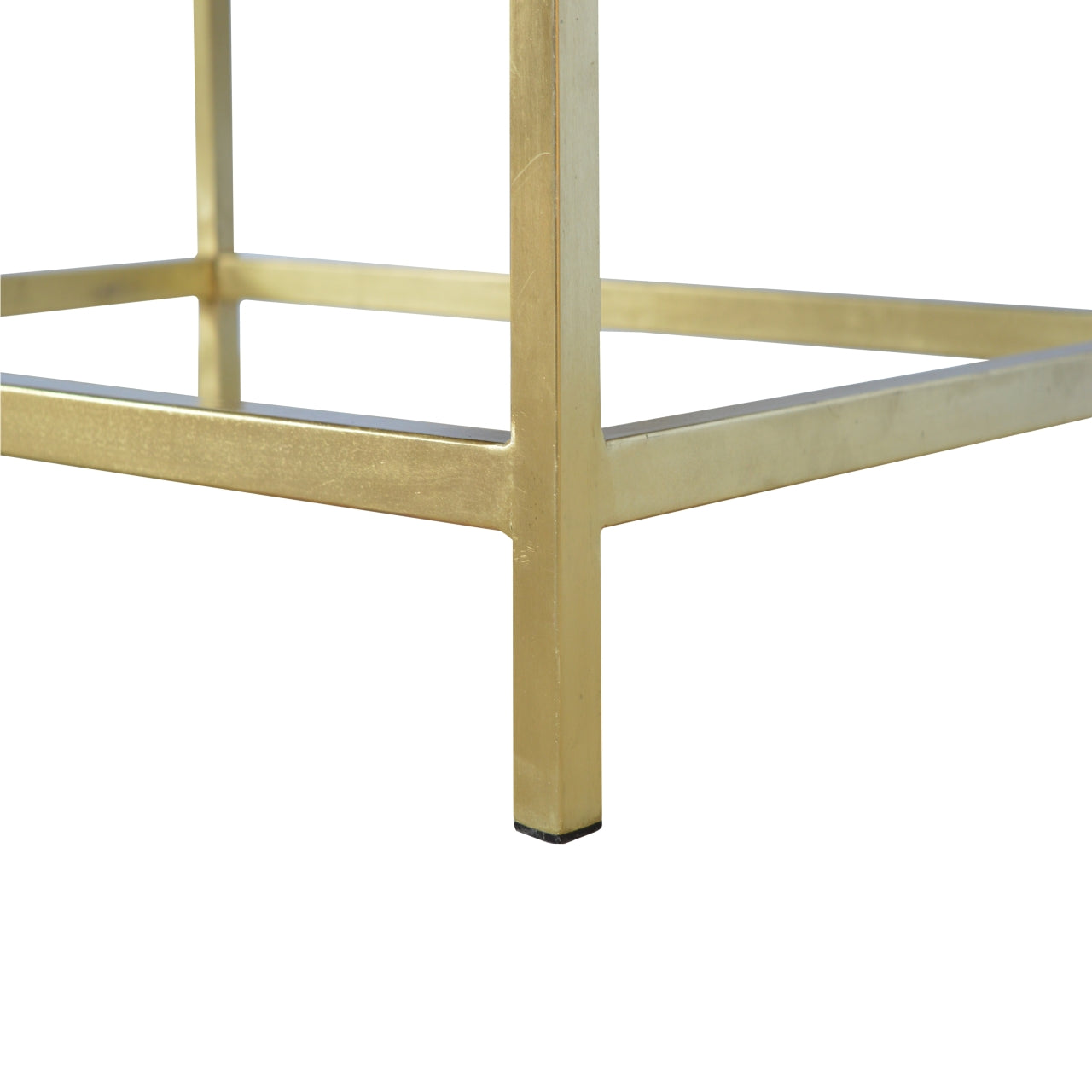 Rectangle Gold Coffee Table Industrial Design