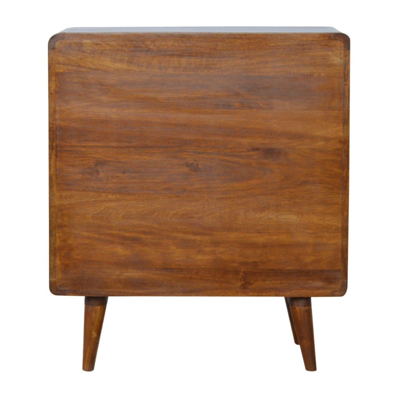 Curved Chest Chestnut Finish Sustinable Solid Wood ood Nordic Design