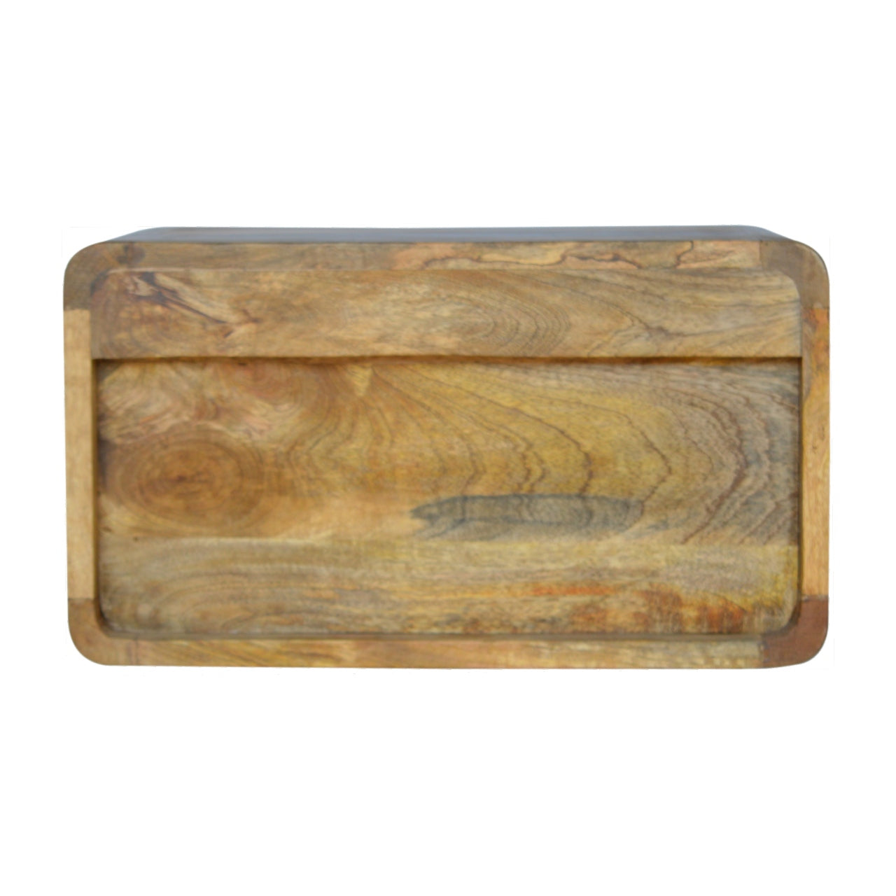 Artisan Minimalist Floating Shelf Unit Solid Wood Oak-ish Finish