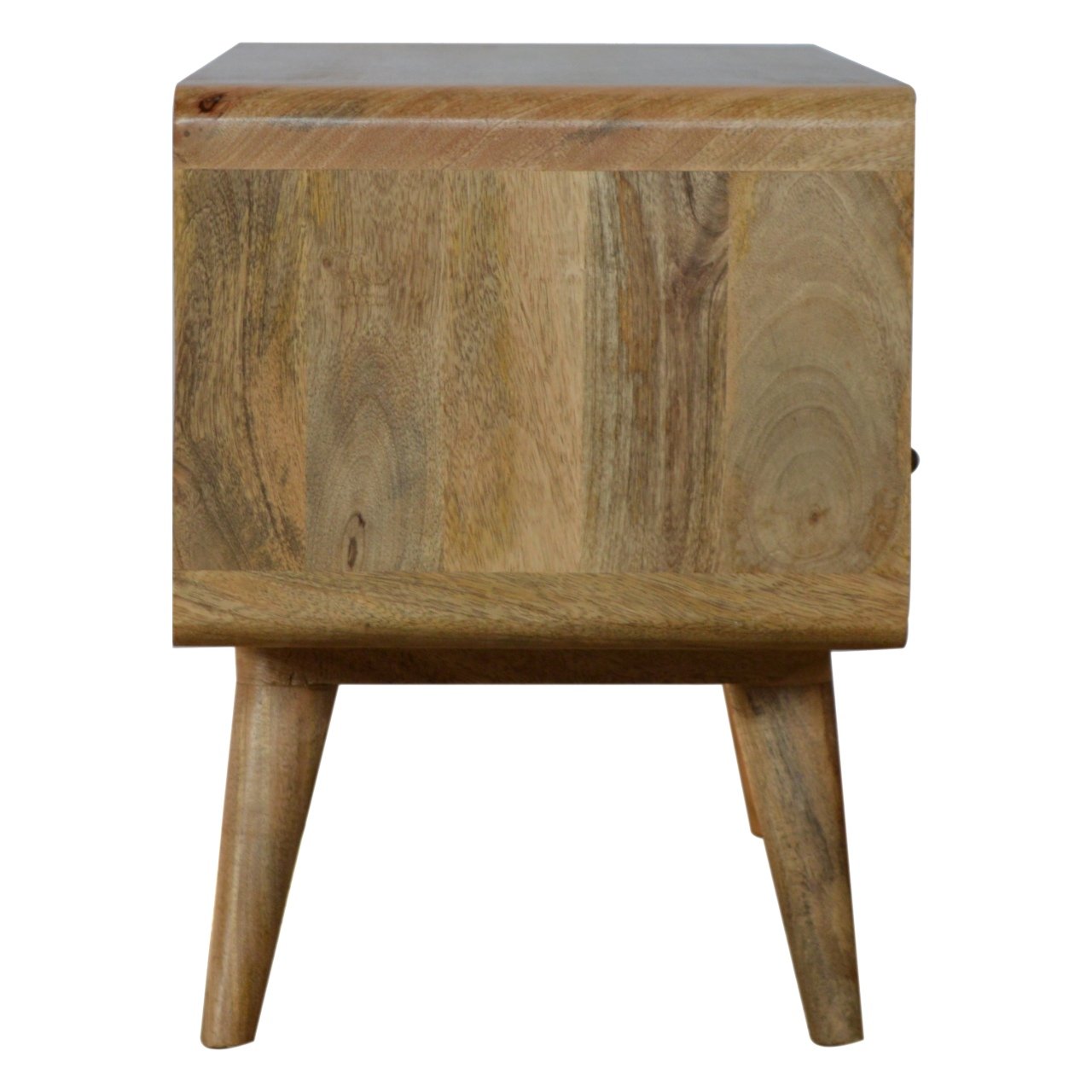 Media Unit | Solid Wood Oak-ish Finish | Sustainable Mango Wood
