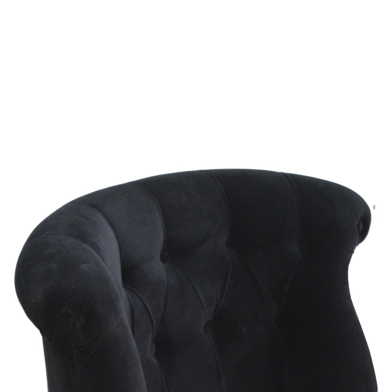 Accent Chair | Black Velvet | Petite | Hand Crafted