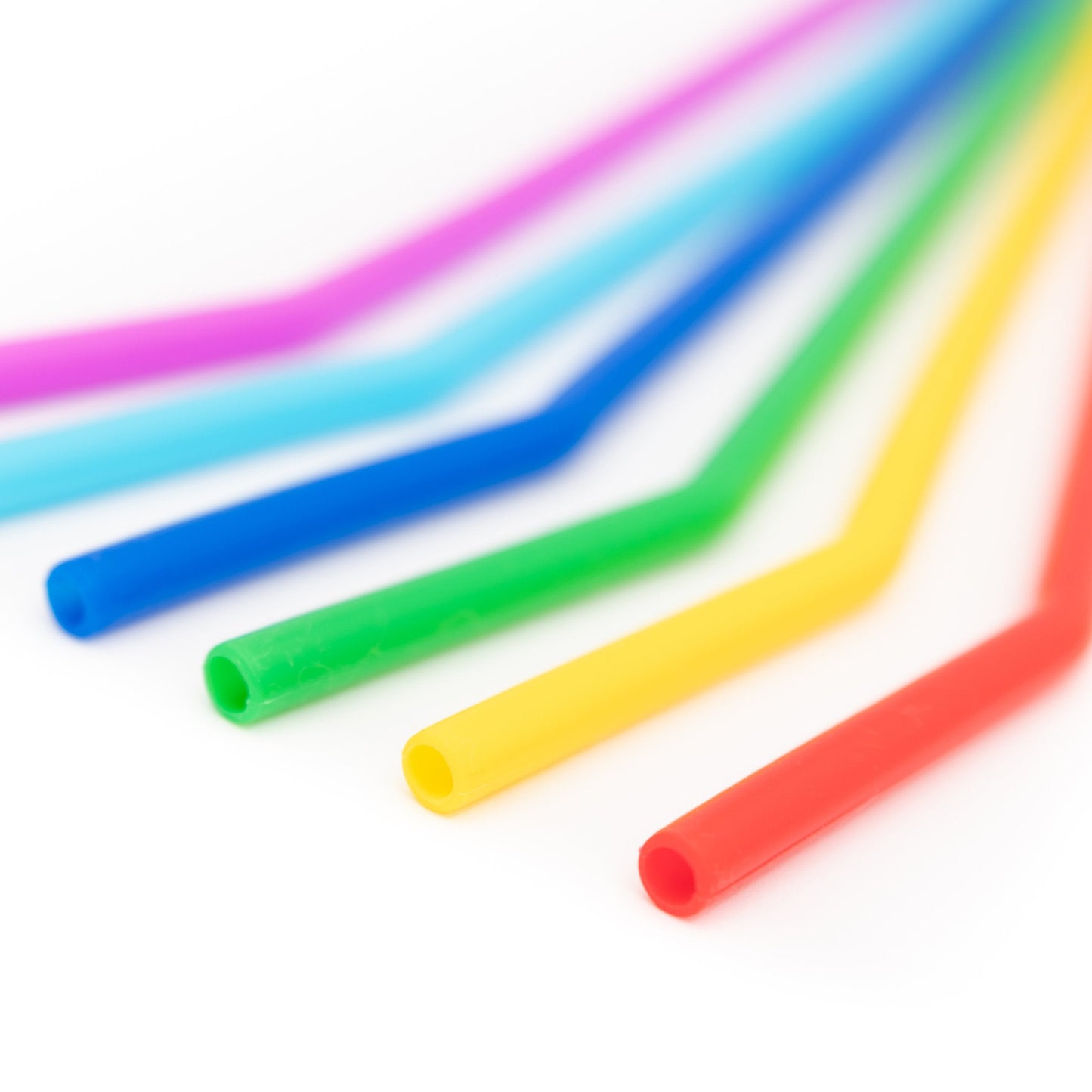 Eco Choice Reusable Silicone Drinking Straws - 6 Pack