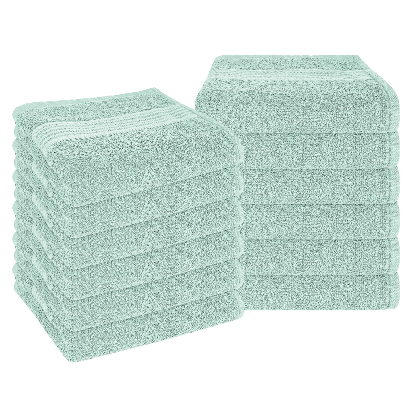 Rhodes Towel Seafoam Hand Bath Towels, Sheets & Face Cloths |100% Cotton Hotel Quality