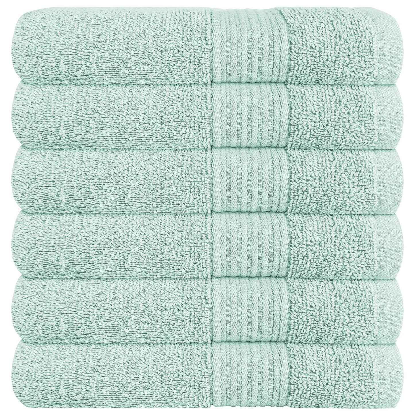 Rhodes Towel Seafoam Hand Bath Towels, Sheets & Face Cloths |100% Cotton Hotel Quality