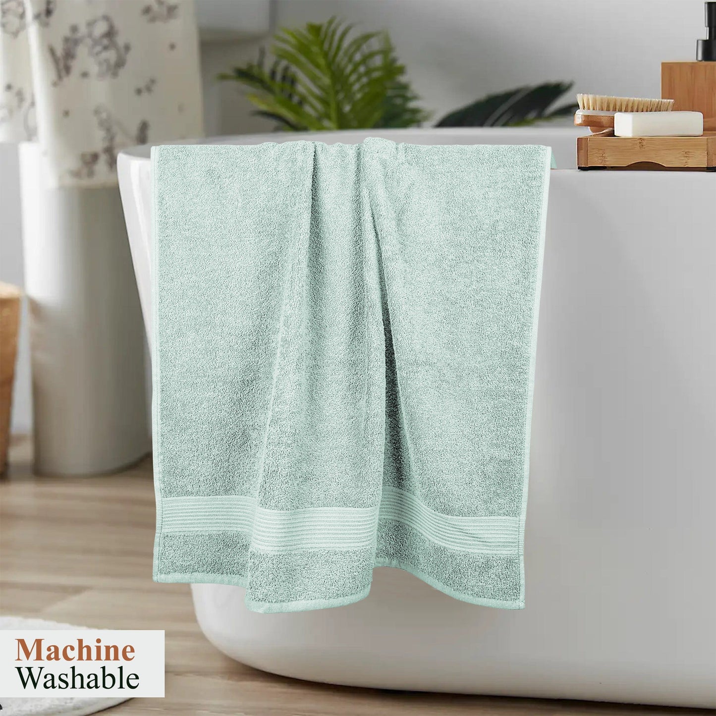 Rhodes Towel Seafoam Hand Bath Towels, Sheets & Face Cloths |100% Cotton Hotel Quality
