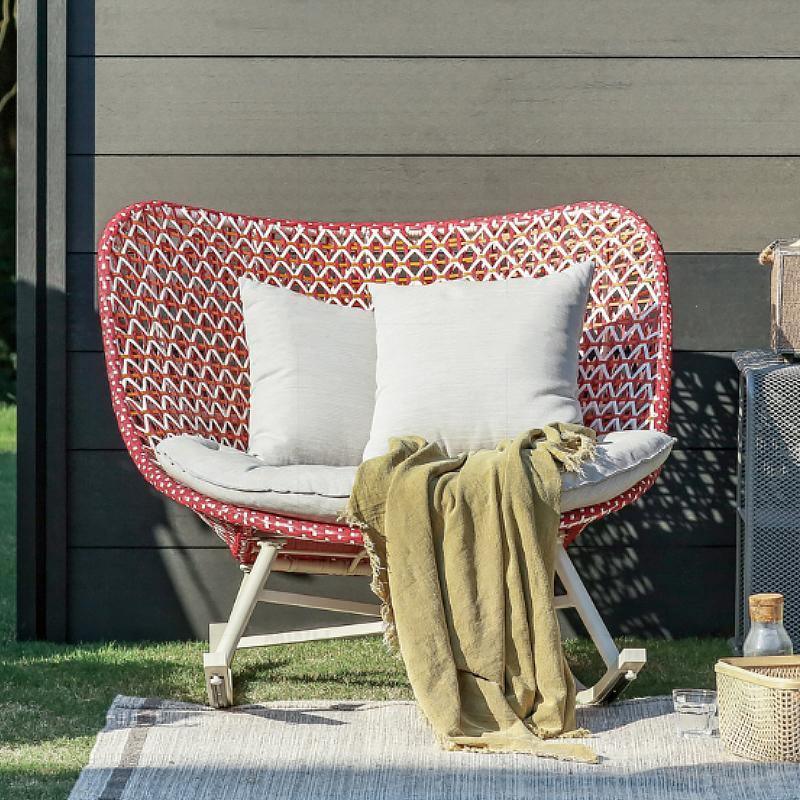 Temescal Rattan Garden Rocking Chair for Indoor &amp; Outdoor Furniture