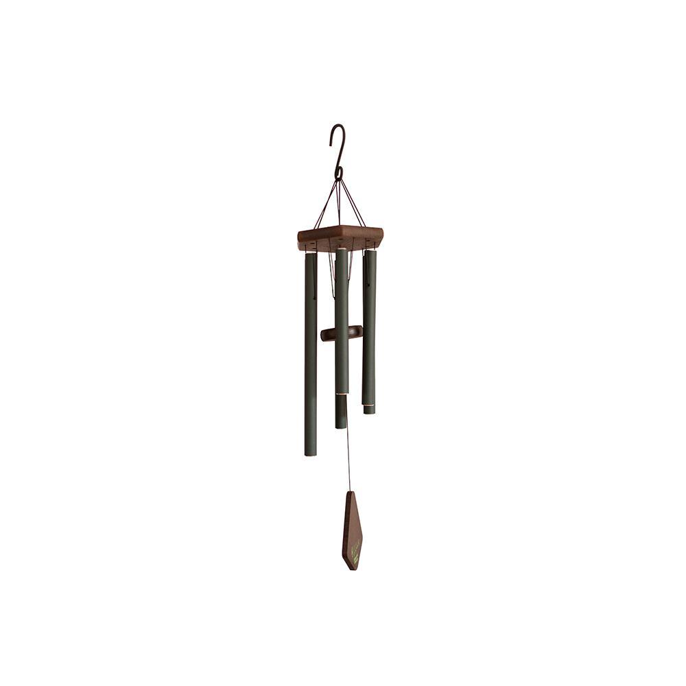 Wooden wind chime with hanging hook on a white background  | Extraordinary Emporium UK